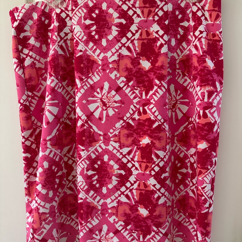INC International Concepts Pink and Red Skirt